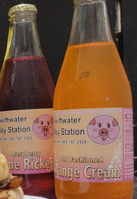 Swiftwater Way Station branded sodas